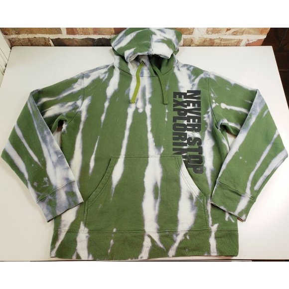 The North Face Other - The North Face Custom Tie Dye Hoodie Men’s Size M Never Stop Exploring Green